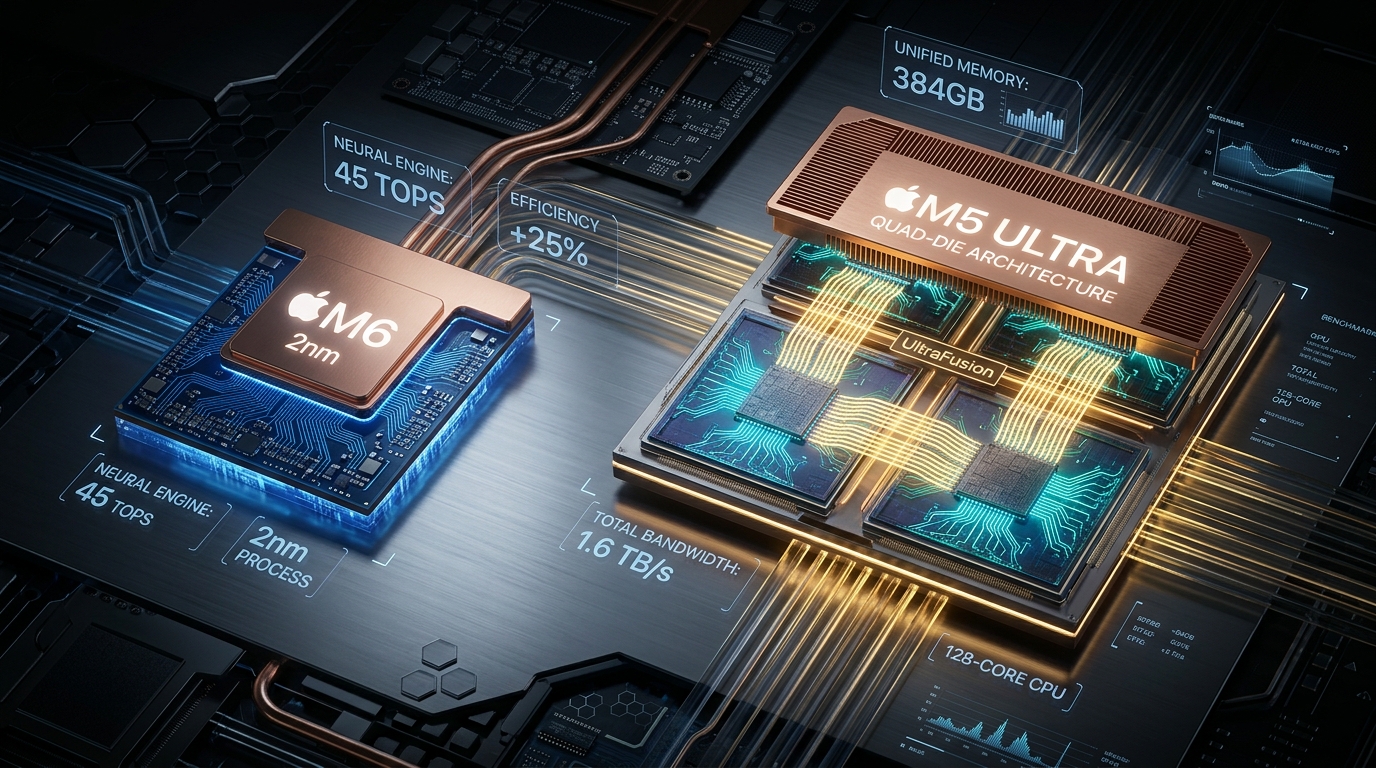 Apple M6 2nm vs M5 Ultra Silicon Architecture