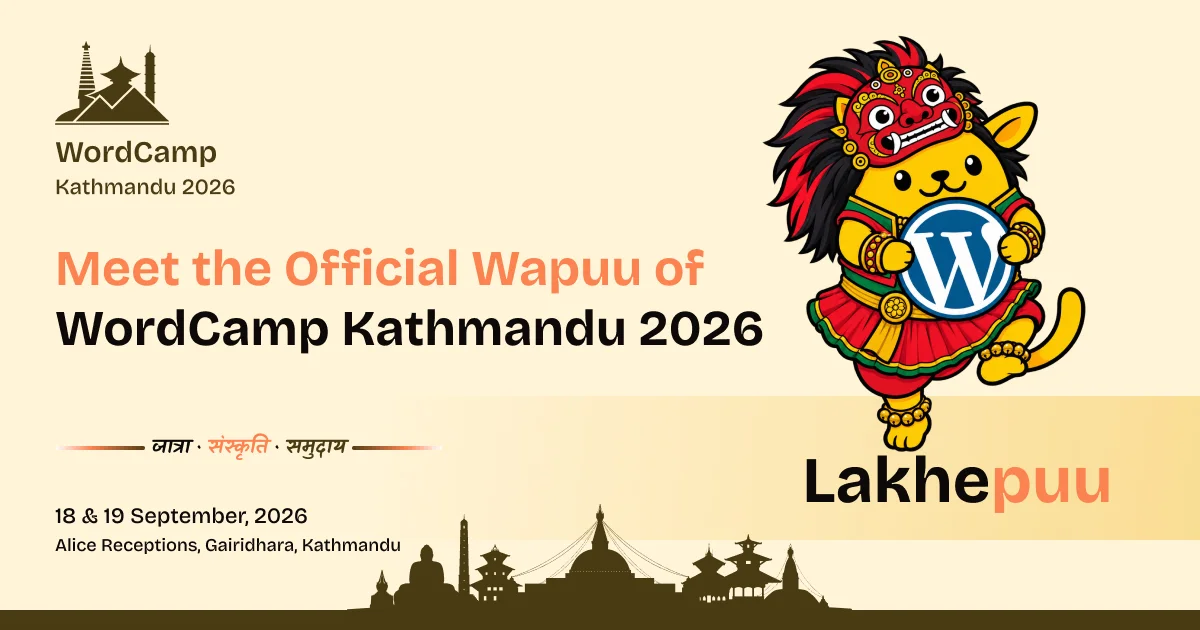 Meet Lakhepuu: The Official Mascot of WordCamp Kathmandu 2026